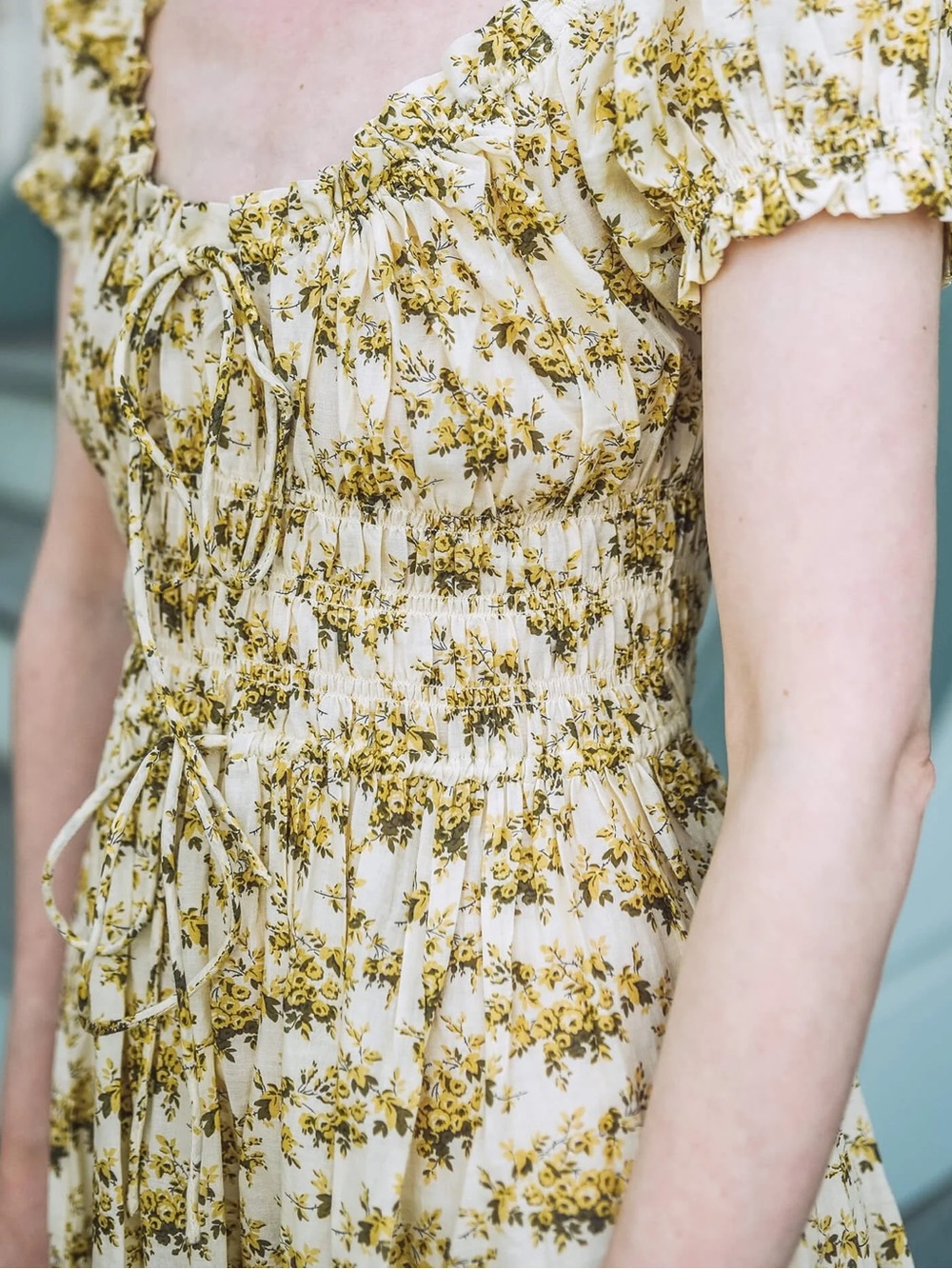 Doen Ashlynn Citron Rosier Floral Dress - Picture 2 of 5